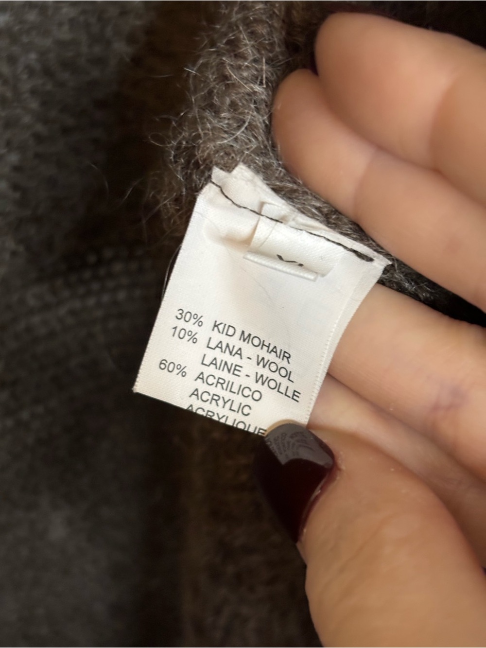 Skovhuus Denmark Cozy Shawl Collar Mohair & Wool Cardigan Sweater - Picture 7 of 7